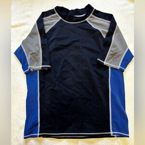 Lands' End Kids' Black and Blue Rash Guard